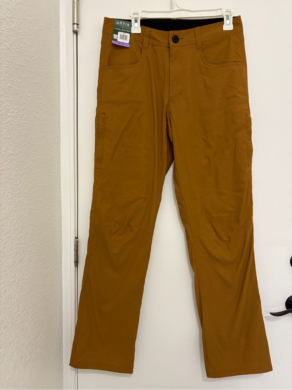 Orvis Men's Caramel Brown Cargo Stretch Pants